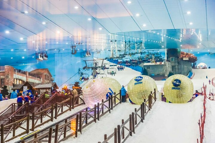 Experience year-round winter fun at Ski Dubai where you can ski sled and meet playful penguins in a snowy wonderland all while escaping the Dubai heat.